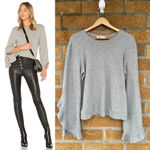 ALC Frank Alc Ruffle Sleeve Grey Sweater medium Photo 1