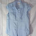 Passport Button down shirt with pearl snaps Blue Size M Photo 0