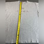 Roma Short Sleeve Tee Shirt Embroidered Stripes crew Neck size Large Gray Photo 5