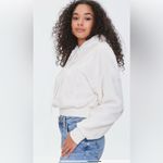 Forever 21 ‎ Women’s Size Medium Embroidered Cultured Plush Hoodie Photo 2