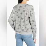 Rails Theo Sweater Melange Gray Stars Sweatshirt Top Medium Star Print Grey Photo 1