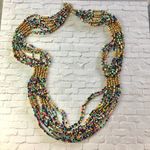 Vintage Seed Bead Statement Necklace Photo 3