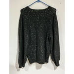 Womans Vylette Black W/ Silver Sparkles Pullover Balloon Long Sleeve Sweater L Size L Photo 1