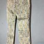 Free People Aztec Print Grey Tan Skinny Jean Zippered Ankle Womens size 31 Photo 11