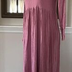 Anthropologie ’s Dolan Alissa Maxi Dress Pockets Soft Ribbed Cowl Neck Pink XS Photo 6