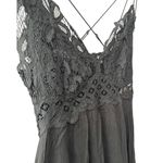Free People  One Adella Slip‎ Mini Dress Black Size Medium Photo 6