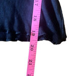 Urban Revivo Black Ribbed Ruffle Detail Cropped Top Baby Tee Sz 8 Y2K Whimsigoth Black Photo 6