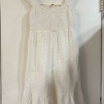 Anthropologie  Maeve Boho Gauzy Cotton Dress Smocked Lined Pockets Beach Coast Photo 0