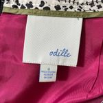 Anthropologie Odille  Black Ruffle Front Straight Skirt - Size 8 - Pink Lining Photo 3