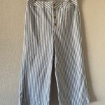 Madewell Emmett Wide-Leg Crop Pants in Stripe: Button-Front Edition Photo 3