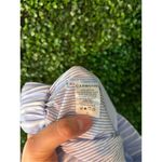 Carbon38 Blue and White Striped High Rise Paper Bag Lounge Shorts Sz Small NWT Photo 4