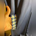 Tracy Negoshian Women’s Dress Chic Navy Blue Sleeveless Dress w/Houndstooth Accents and pockets Photo 2