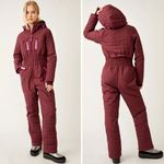 Free People New!  Movement All Prepped Ski‎ Suit in oxblood, size XL Photo 1