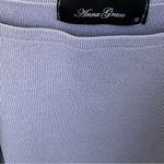 Anna Grace Cropped Lavender Sweater with Puff Sleeve Top Size Small Photo 8