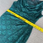 Dress Barn Collection Dark Green Lace Cowl Neck Sleeveless Midi Formal Dress 12 Photo 8