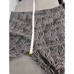 Clara Sun Woo Black White Geometric Pattern Slim Fit Pants Medium powerchic boss Photo 7