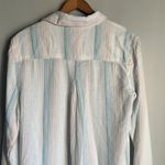 Bella Dahl  - Pocket Button Down in Havana Rainbow Stripe Photo 8