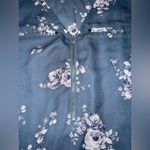 Maurice's Floral Tank Top - Blue and White Photo 2