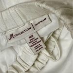 JM Collection White Linen Lined Pants Drawstring Cargo Comfy Airy Summer Resortware Vacation Photo 1