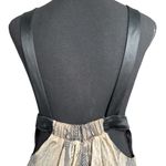 Bebe  Gold and Cream Halter Maxi Dress for Prom Photo 7