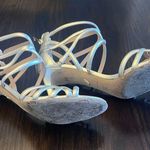 Diane Von Furstenberg  Gold Strappy Sandal Heels Size 9 Photo 7
