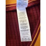 American Apparel  Maroon Thick Ribbed Crew Neck Maroon Sporty Tee Dress Medium Photo 4