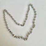 Banana Republic  grey beaded long necklace Photo 1
