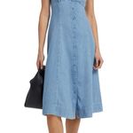Reformation  Sebastien Denim Midi Dress 4 Photo 7