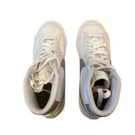 Nike  Blazer Mid 77 Essential Sneaker White Metallic Silver Womens Size 7 New Photo 9