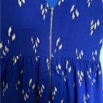 Everly  Royal Blue with Gold A-line Mini Dress Women’s size Small Photo 3