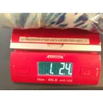 Chico's  3 US XL Watercolor Blue Chevron Midi Maxi Dress Asymmetrical Hem NEW‎ Photo 6