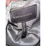 BCBGMAXAZRIA Candice Draped Open-Front Crop Jacket Blazer Tweed Dove Combo Sz S Photo 6