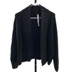 Lululemon Women’s S Twin Rib Wrap Sweater Black Chunky Oversized Wool Blend Cozy Photo 1