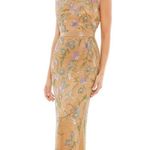 Mac Duggal NEW Beaded Floral Gown, Mustard Yellow in a Size 10, New w/Tag $598 Photo 1