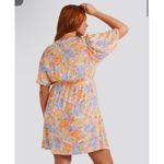 Billabong  Women's Dream Floral‎ Daisy Puff Sleeve Fit & Flare Mini Dress Size L Photo 1