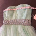 Women’s Green Short Homecoming Prom Party Dress Sweetheart Corset Back Size 12 Photo 8