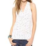 Tibi  Splatter Dot Halter Top White Multicolor Print Wrap Style Size S Photo 1