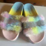 Cape Robbin  Rainbow Bling Slides Sz 6 Photo 0