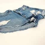 H&M Distressed High-Rise Button Fly Shorts | Size 8 Photo 2