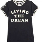 Disney JUNK FOOD x Mickey Mouse Living The Dream Ringer T-shirt, Size Small Photo 0