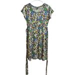 Toad & Co Women's Floral Cue Wrap Short Sleeve Dress Small Photo 5
