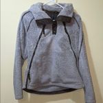 Kuhl Womens  Tan Beige Stone Flight Fleece Pullover Hidden Hoodie Sweater Photo 2