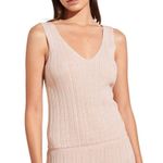 Eberjay Eberjey Infinite V-Neck Ribbed Sweater Tank Peach Parfait X-Large Loungewear Photo 1