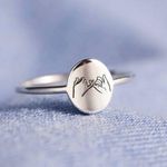 Story Jewellery Daughter Mother Pinky Promise Ring Silver Photo 0