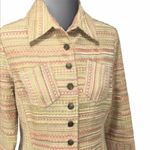 Urban Haggar Petite Striped Blazer Tan, Pink, 6 Petite Tan Size 6P Photo 2
