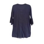 Lilly Pulitzer Piet Embroidered Beach Cover Up Tunic Navy Blue Photo 2