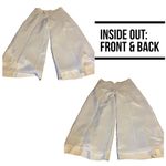 Ralph Lauren LAUREN  ECRU LINEN CROPPED WIDE LWG TROUSERS (8) Photo 9