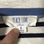 Peach Love California  Striped Colorblock Long Sleeve Shirt Photo 4