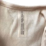 Outdoor Voices  Ribbed Button Front Crop Top Oatmeal‎ Small Photo 4