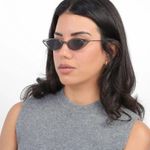 illesteva Marianne Sunglasses Black w/ Silver Swarovski Photo 2